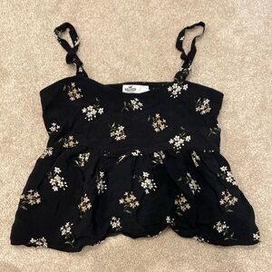 NWT Hollister Floral Peplum Tank - Size S